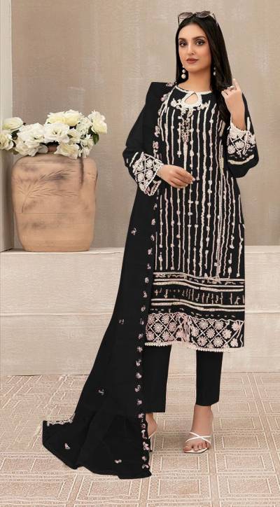 Pakistani 1113 BY MAARiA-A DESIGNER GEROGETTE SALWAR SUIT WHOLESALER IN INDIA